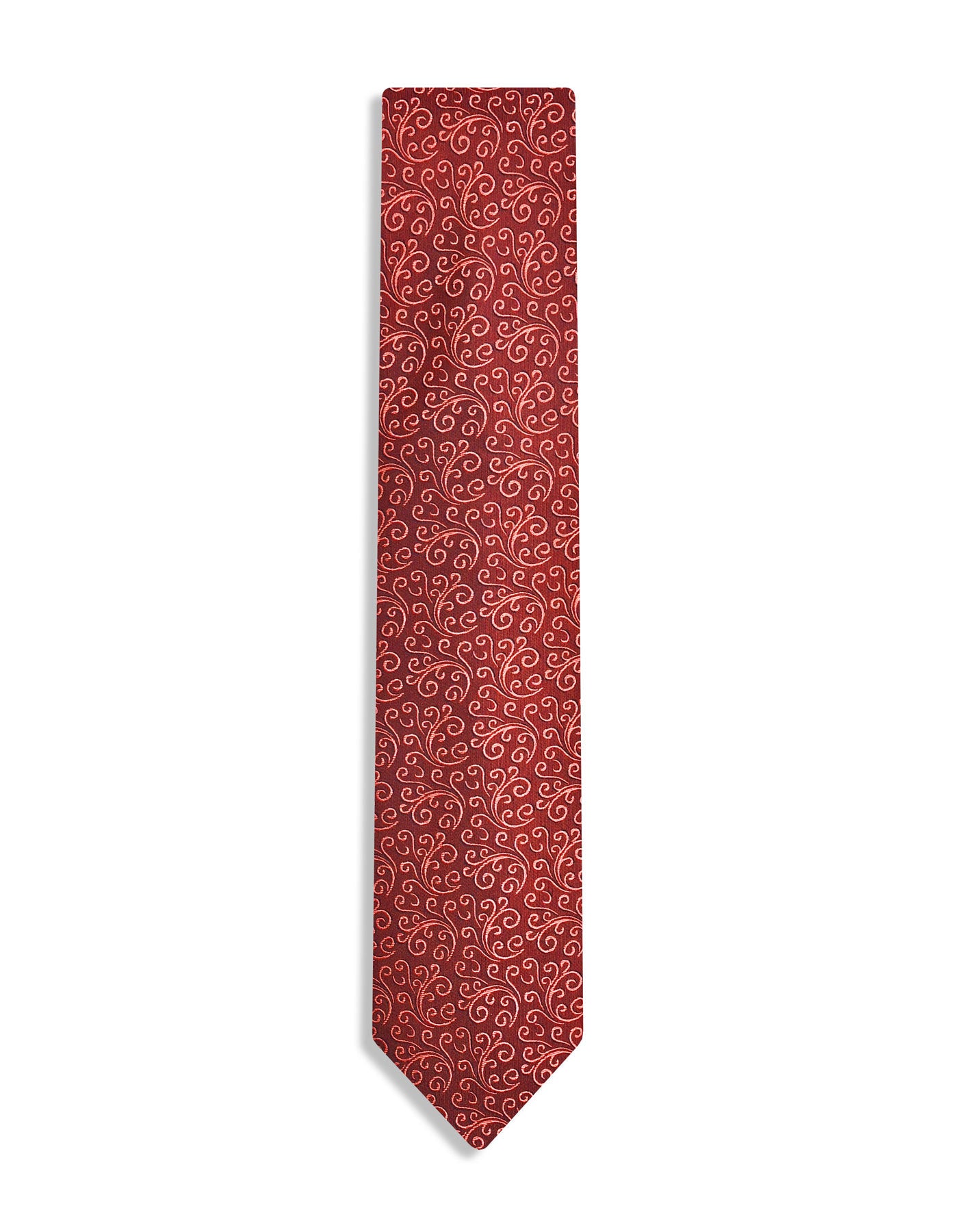 Maroon Floral Tie