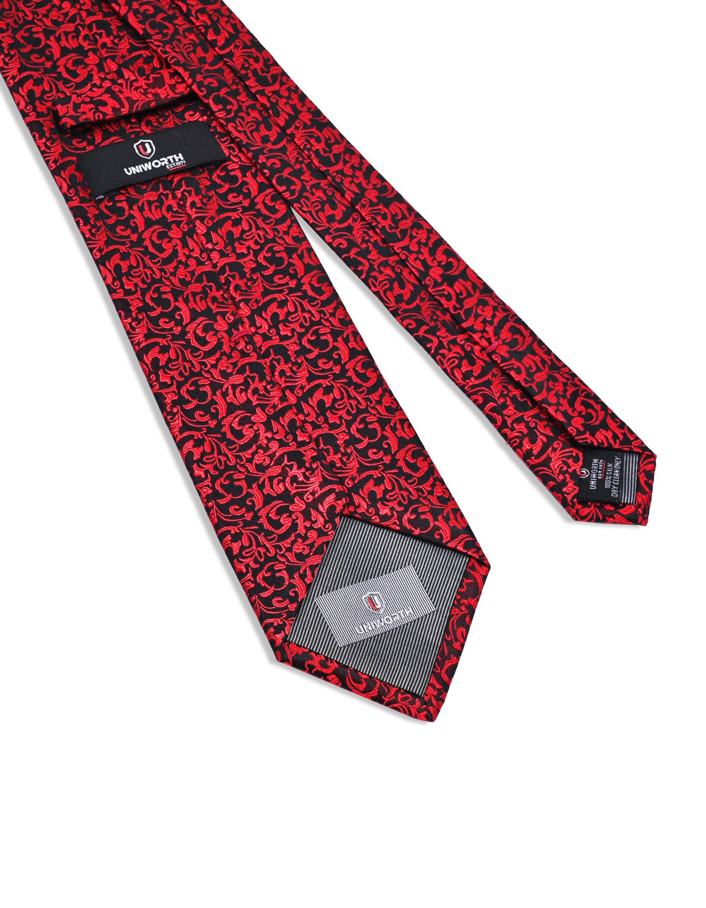 Red Floral Tie