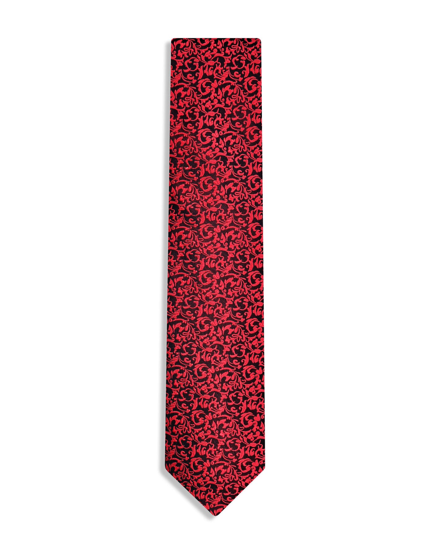 Red Floral Tie