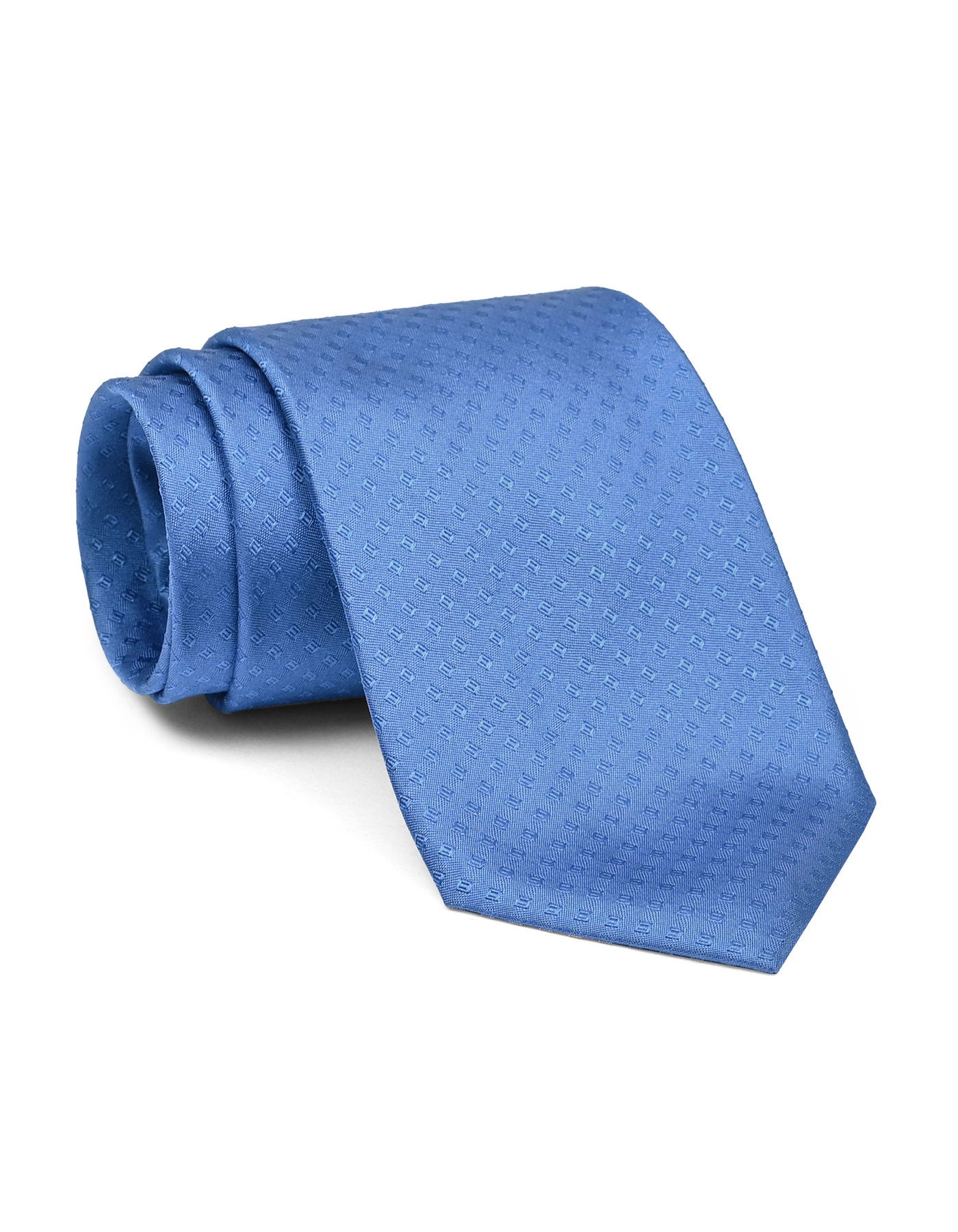 L Blue Geometric Tie