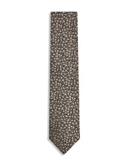 Brown Floral Tie