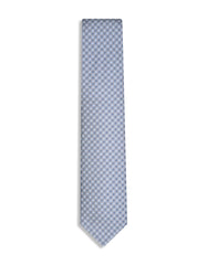 Silver Floral Tie
