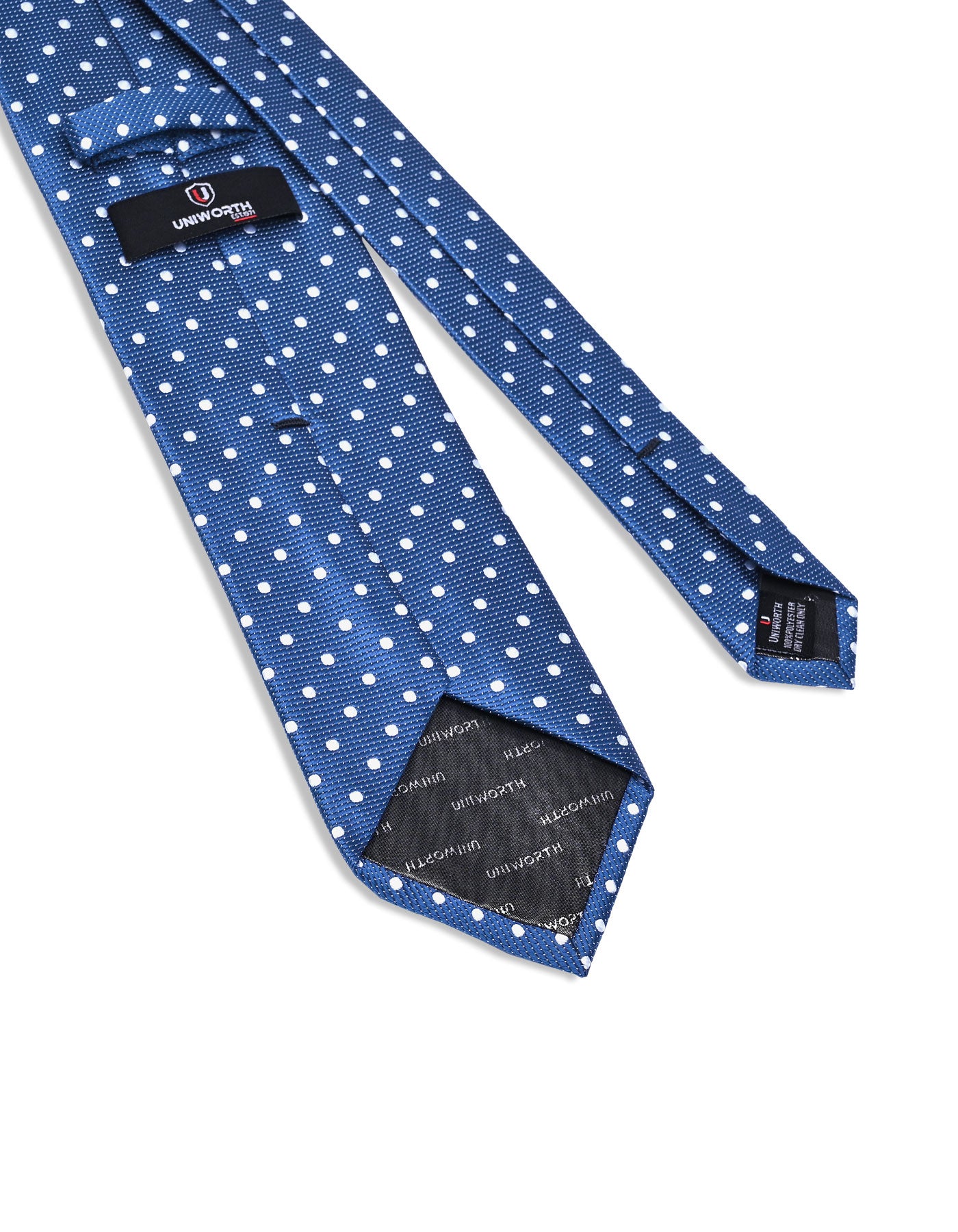 D Navy Dotted Tie