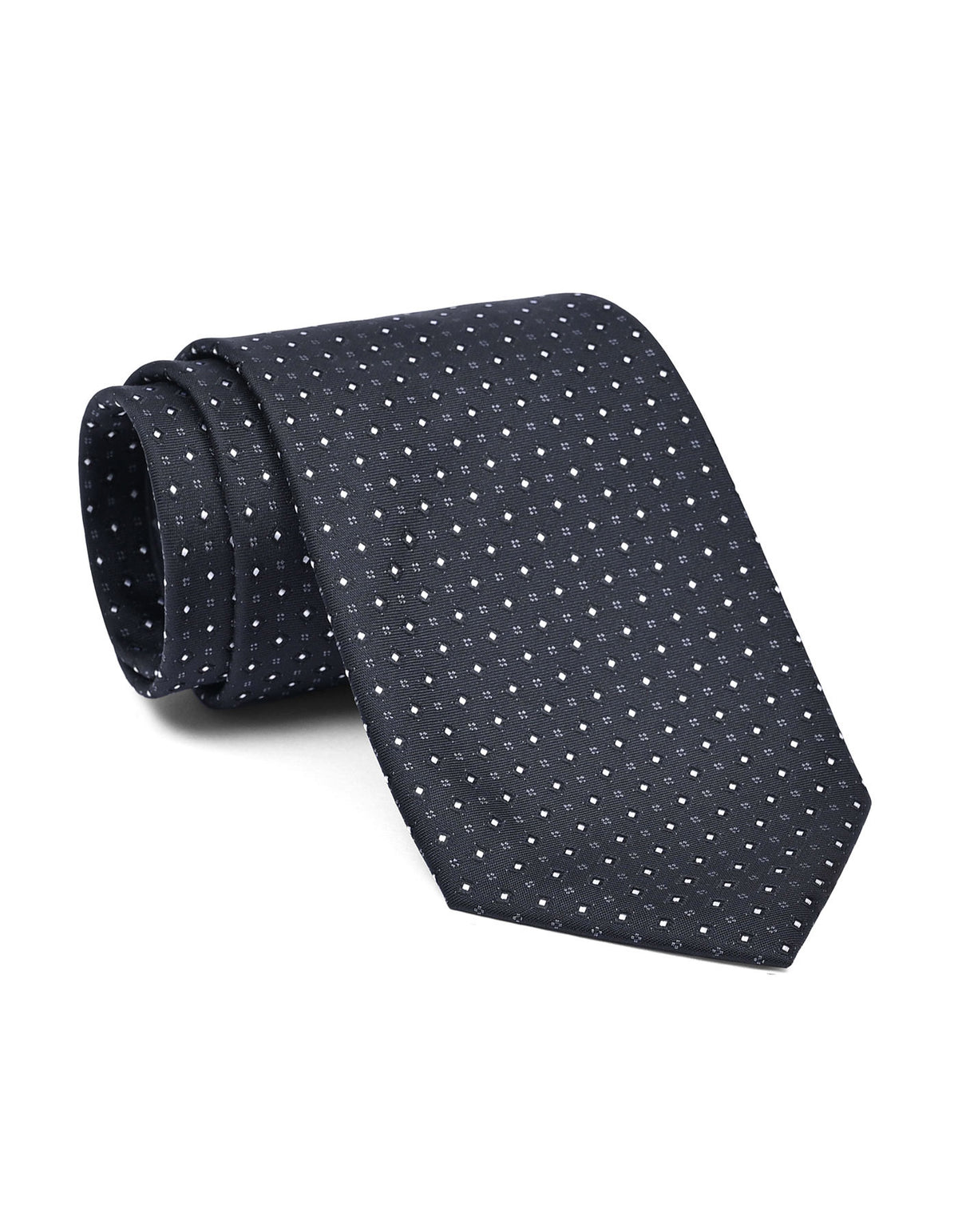 Black Dotted Tie