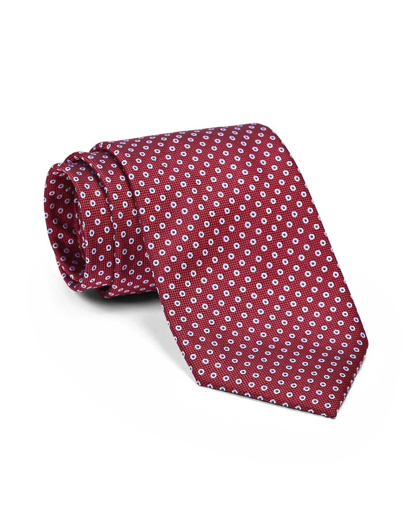 Maroon Dotted Tie