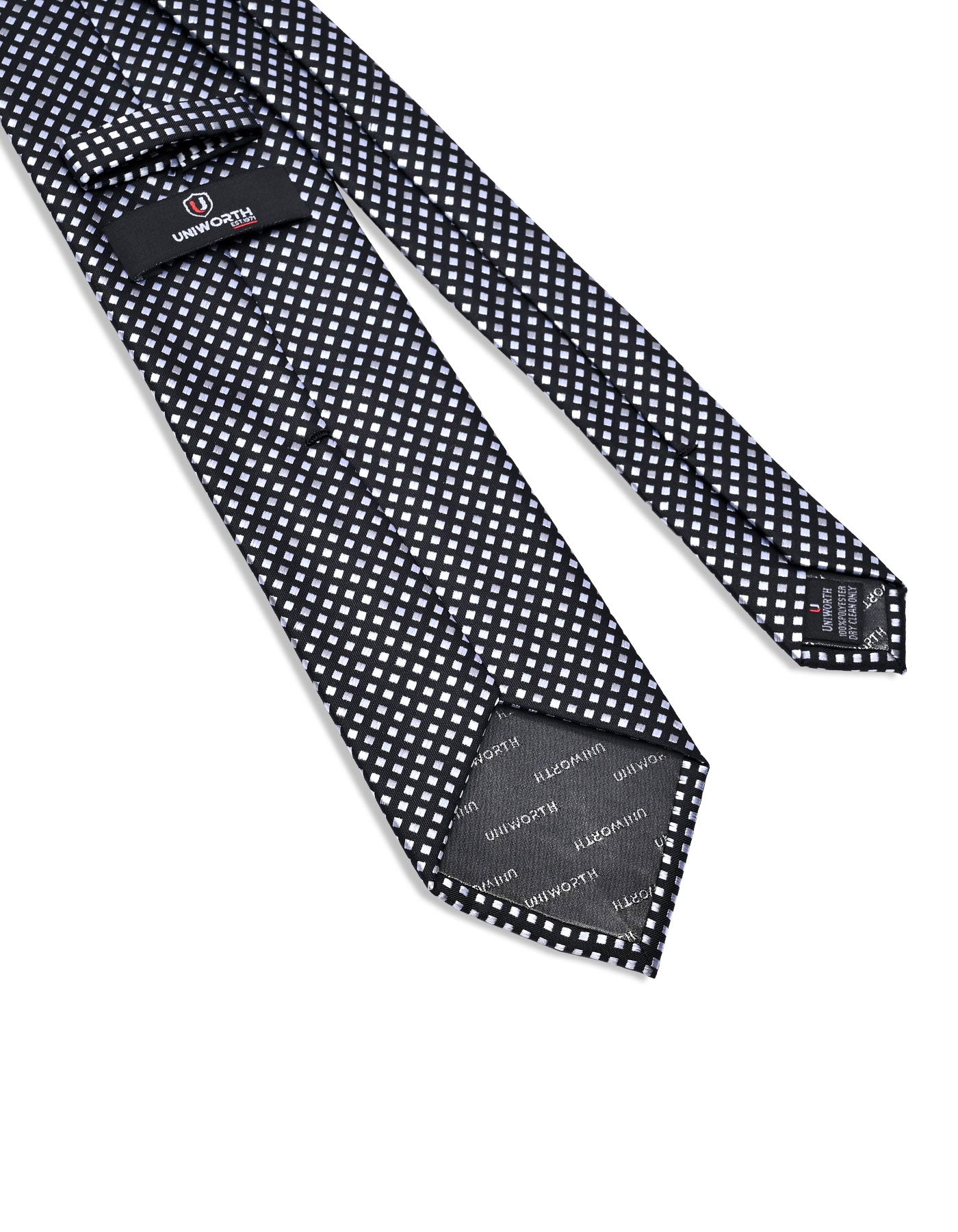 Black Geometric Tie