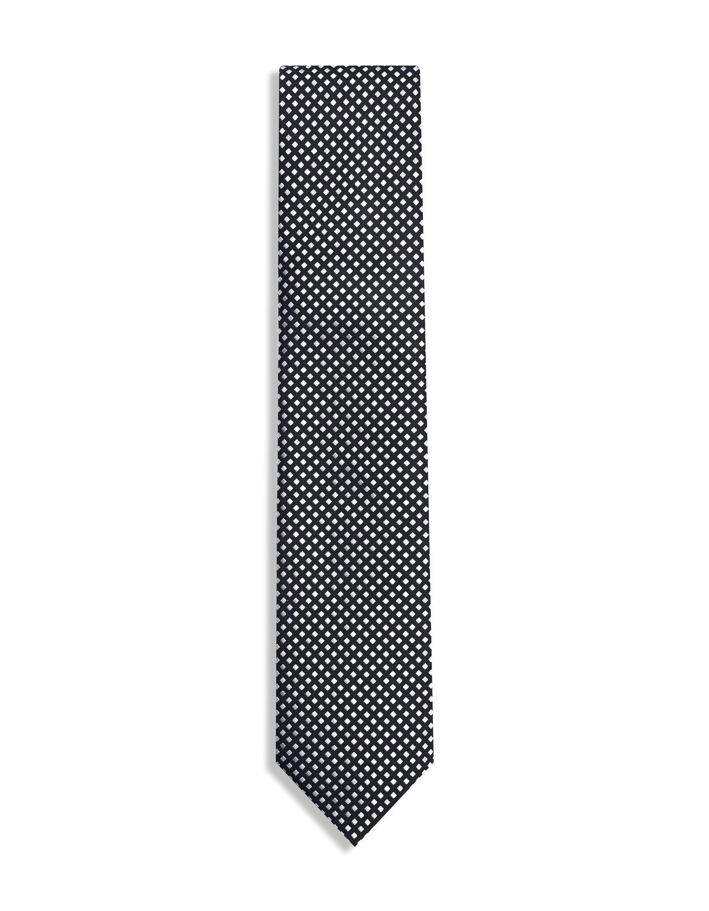 Black Geometric Tie