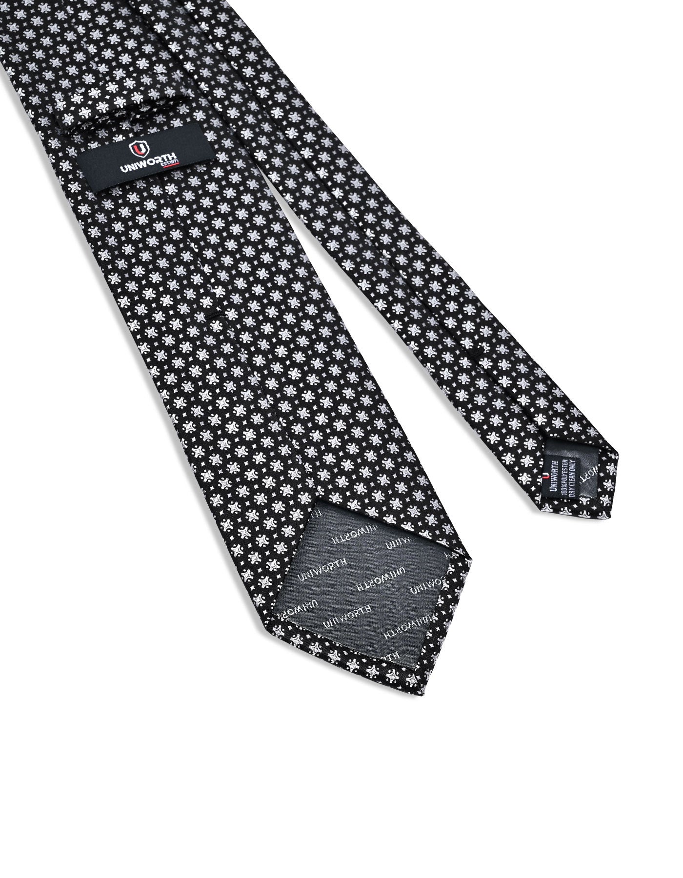Black Geometric Tie