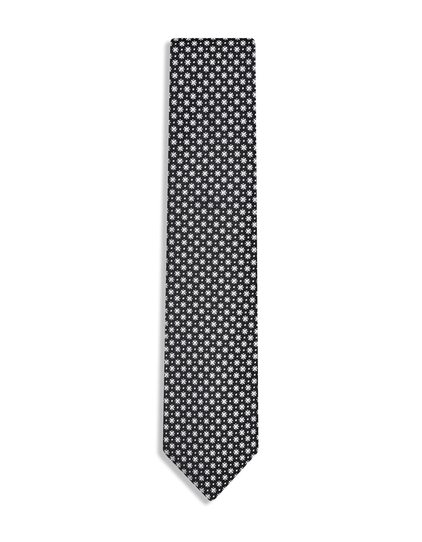 Black Geometric Tie