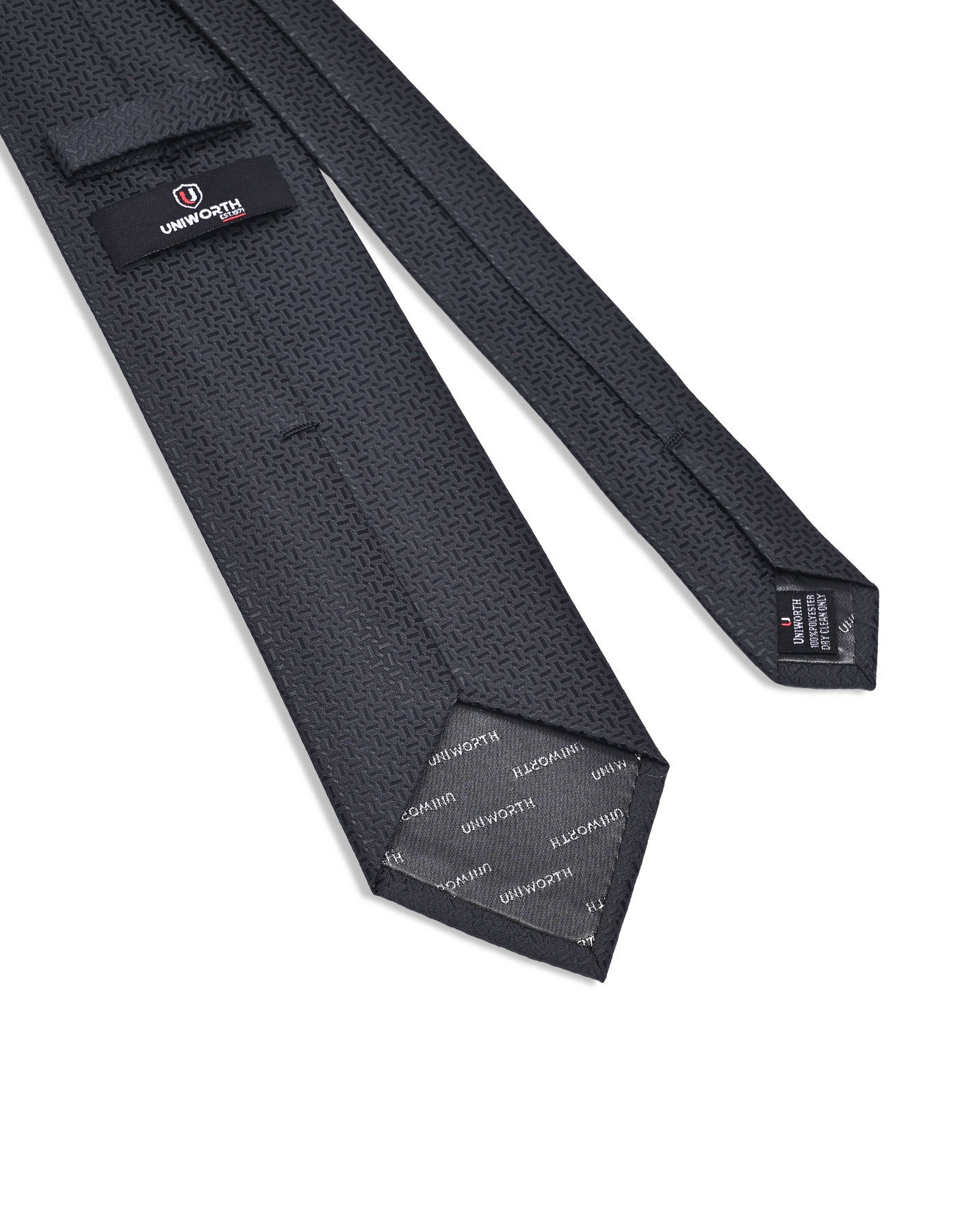 Black Geometric Tie