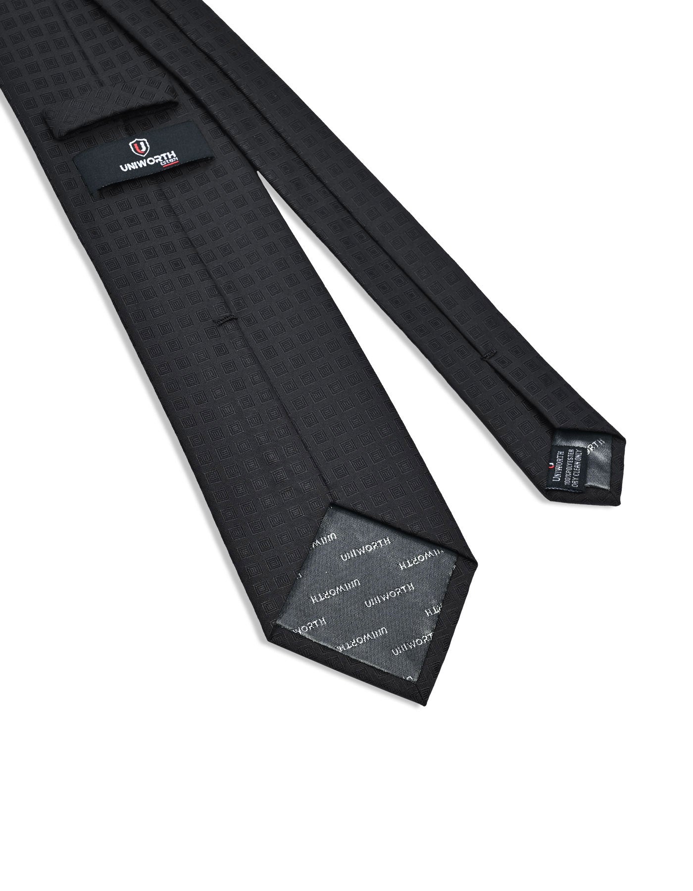 Black Geometric Tie