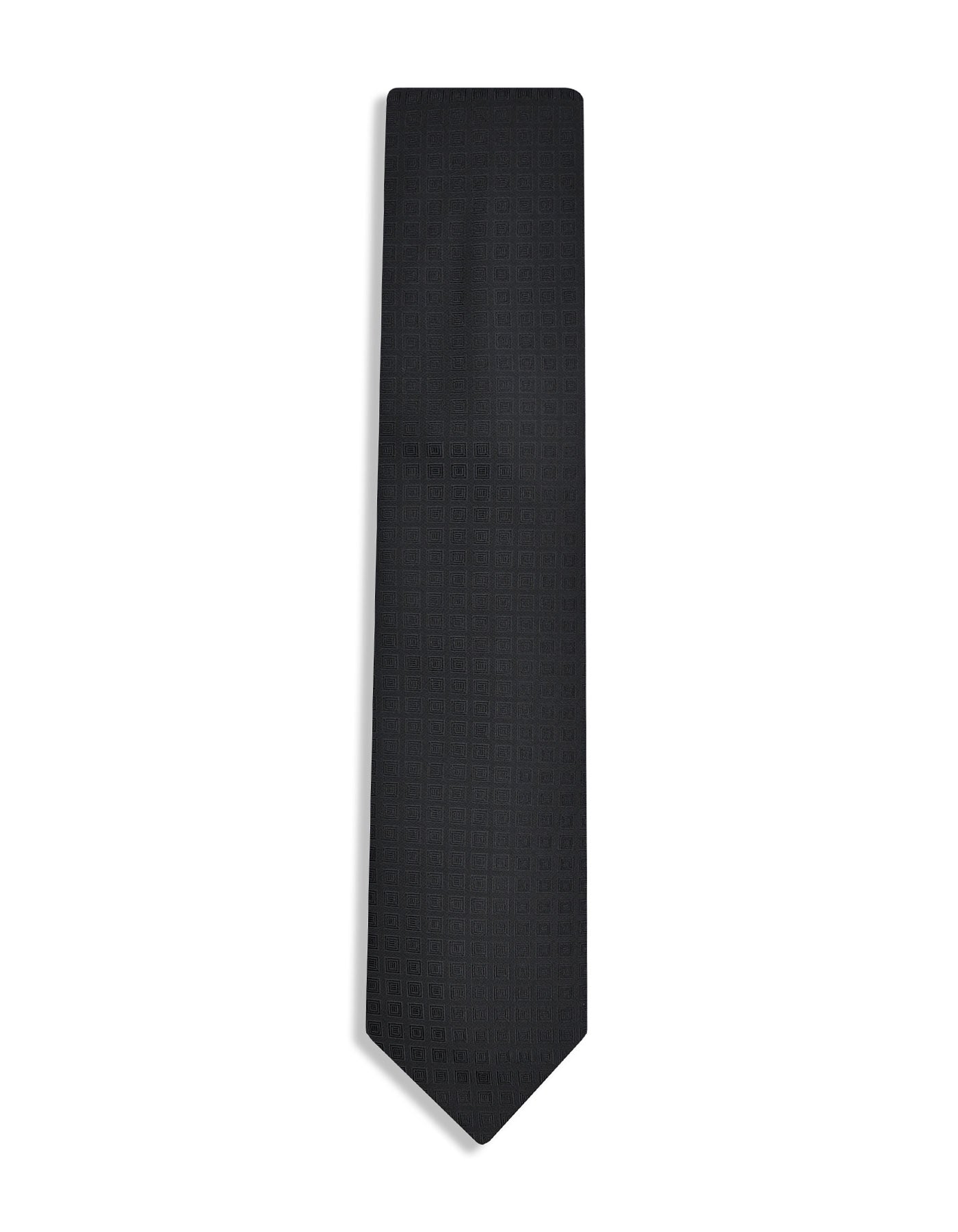 Black Geometric Tie