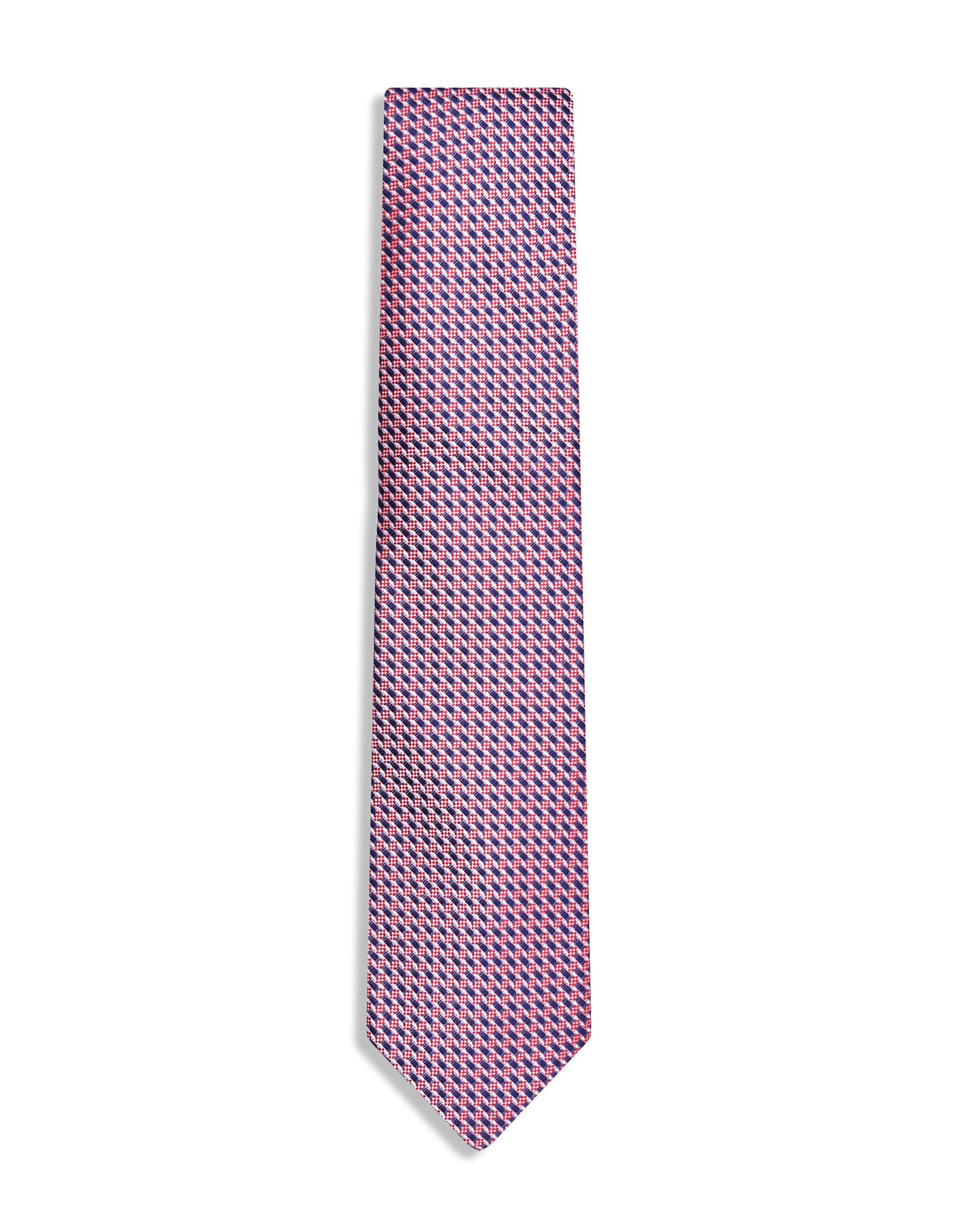 Red Geometric Tie