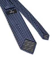 D Navy Geometric Tie