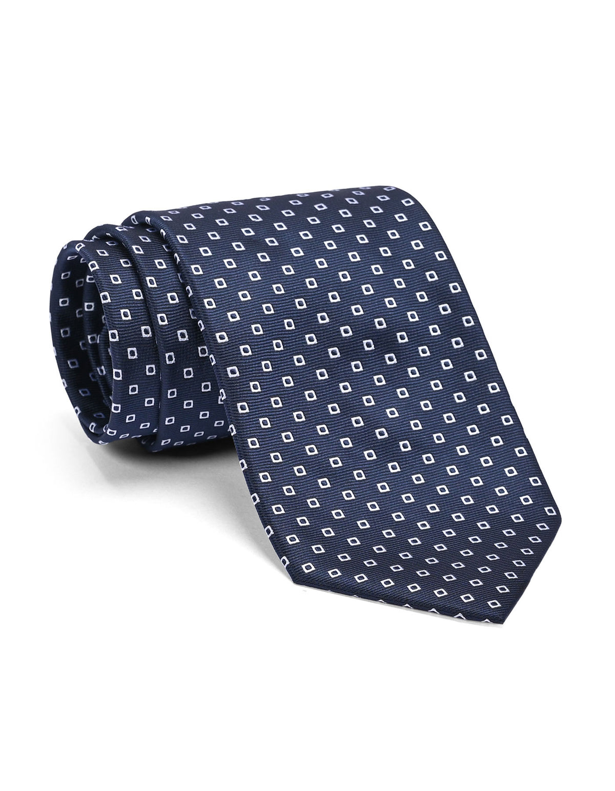 D Navy Geometric Tie