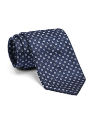 D Navy Geometric Tie