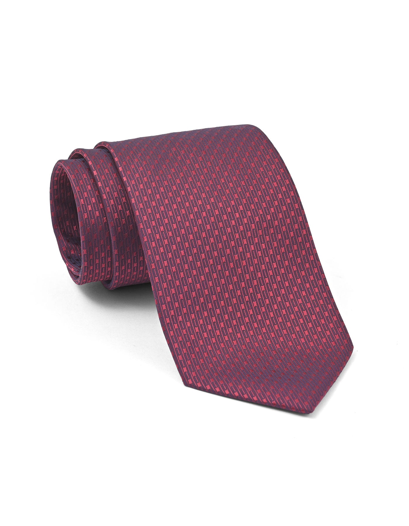 Maroon Dotted Tie