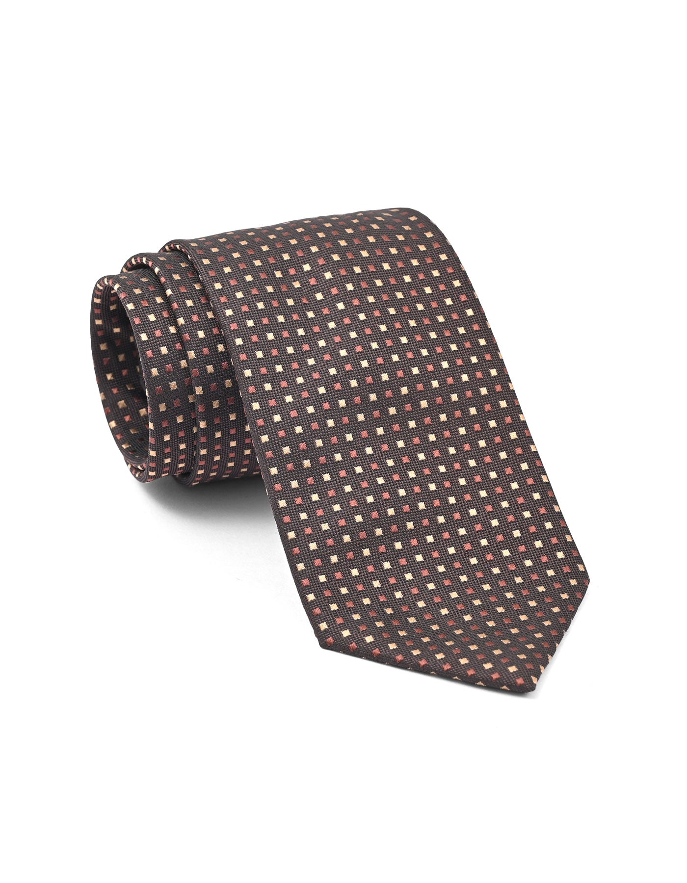 Chocolate Dotted Tie