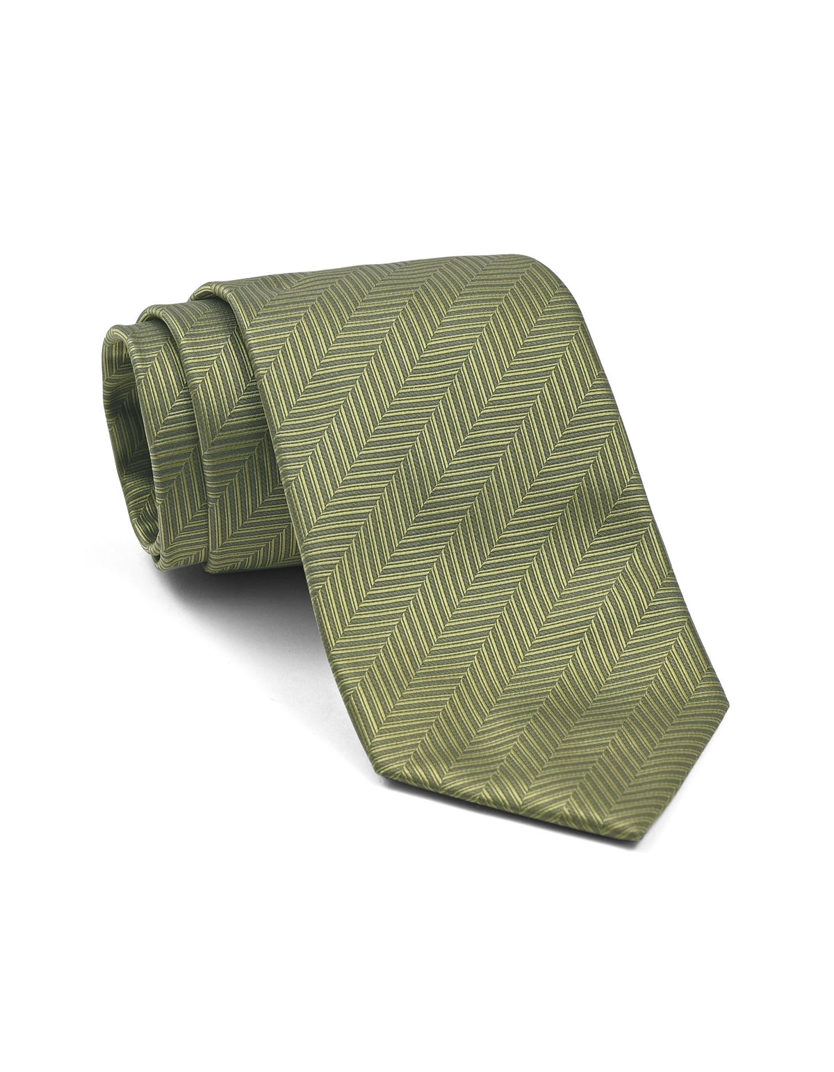 Olive Dotted Tie