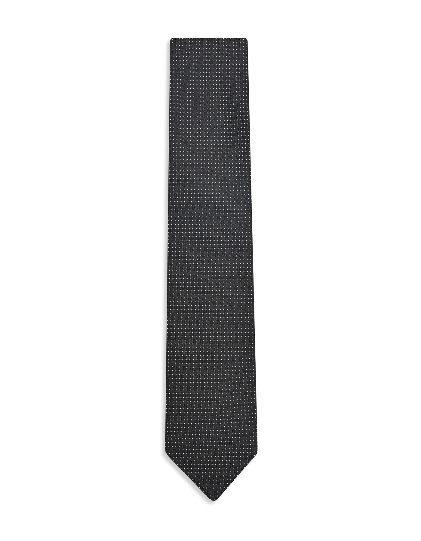 Black Dotted Tie