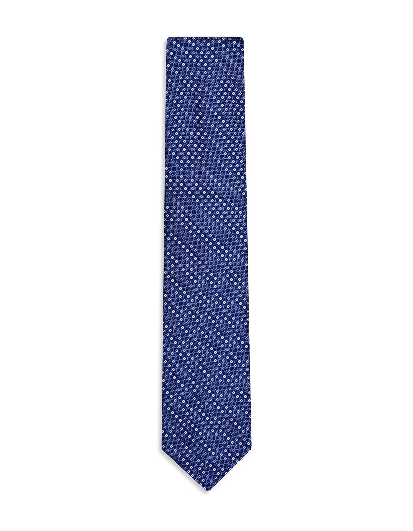 Blue Geometric Tie