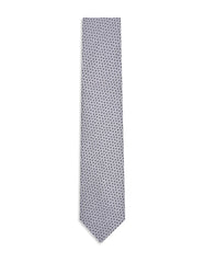 Grey Floral Tie