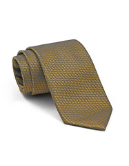 Mustard Geometric Tie