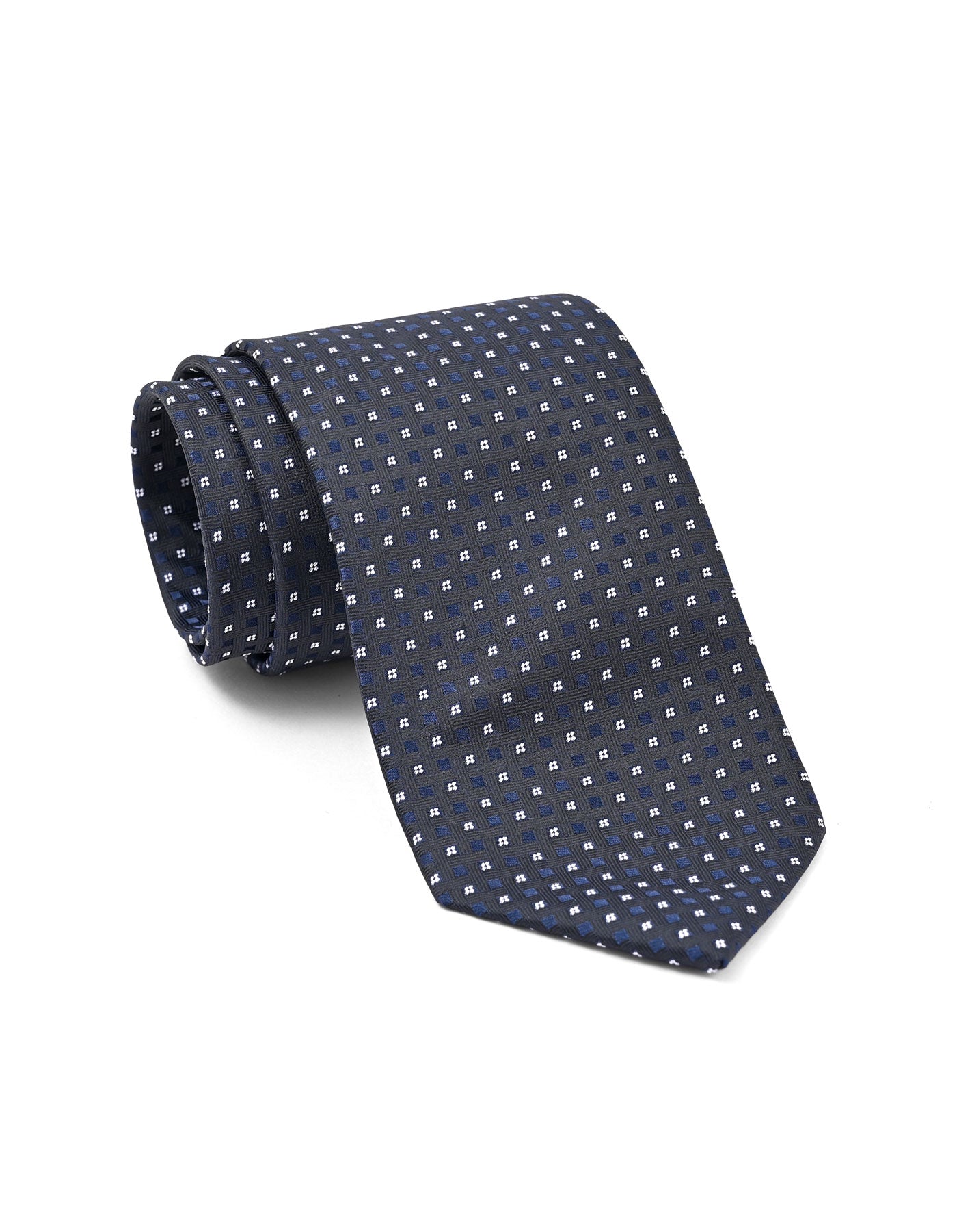 Black Geometric Tie