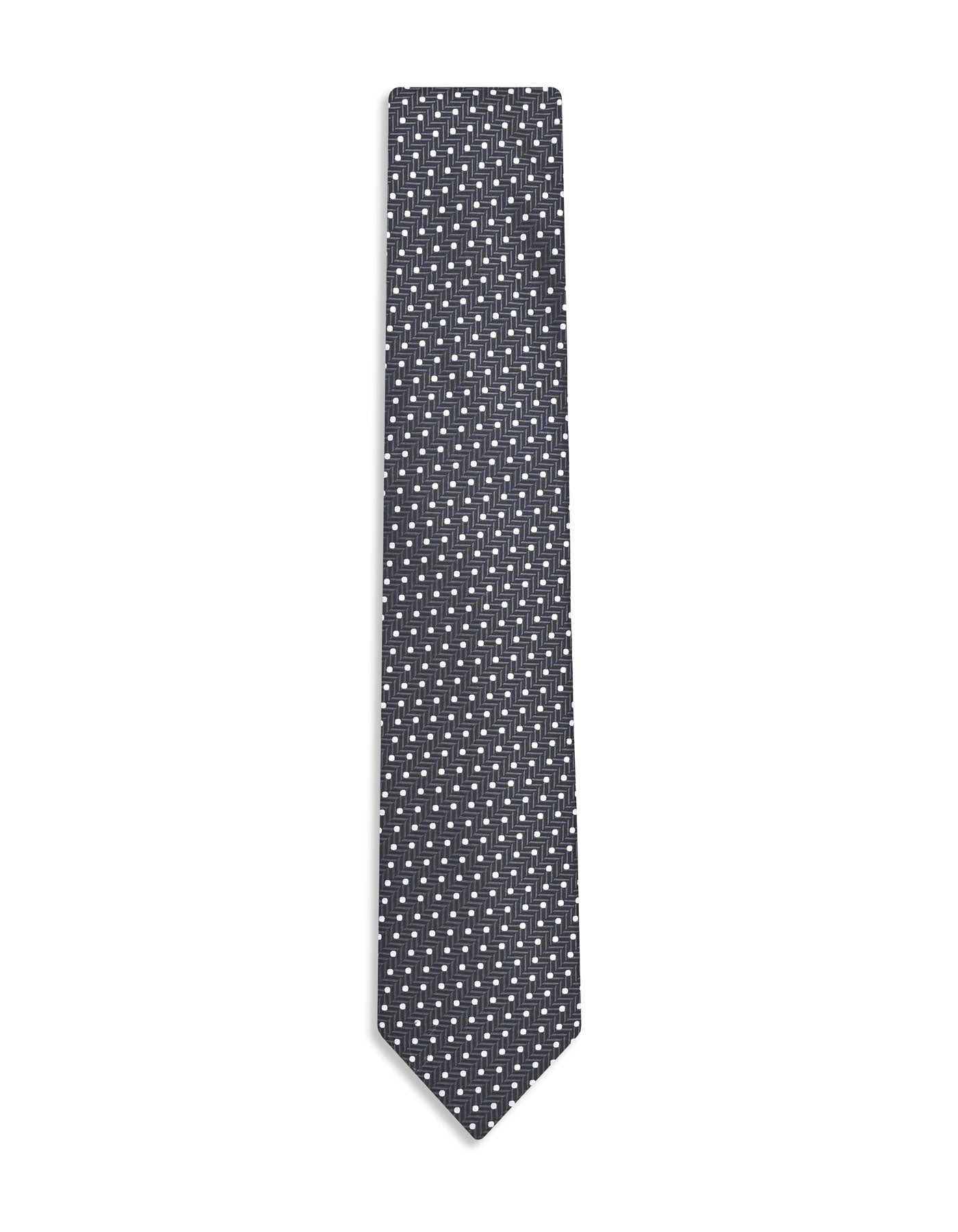 Charcoal Geometric Tie