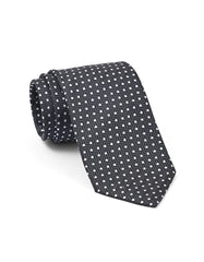 Charcoal Geometric Tie