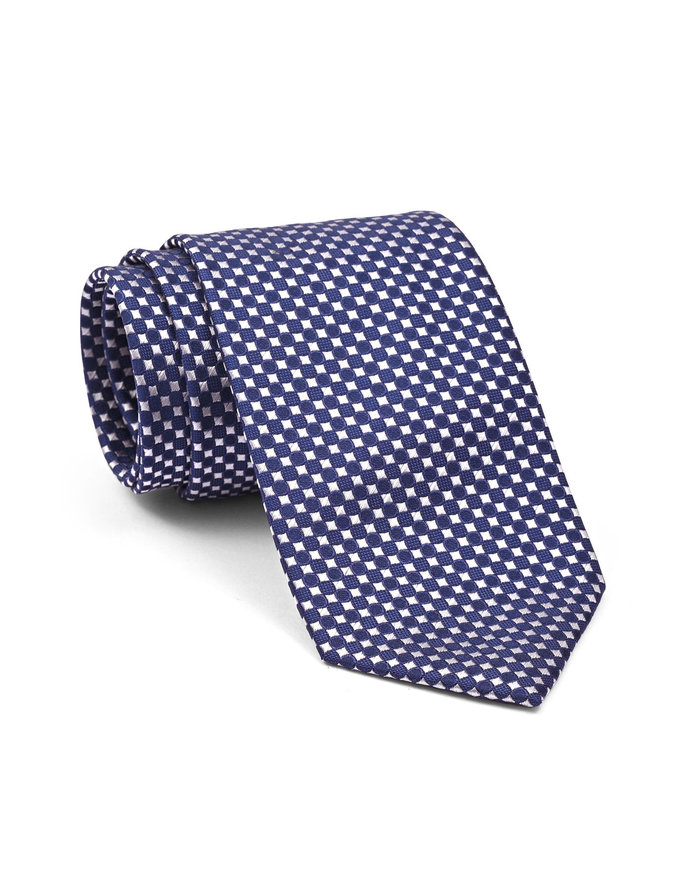 Navy Geometric Tie