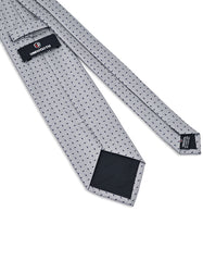 Grey Geometric Tie