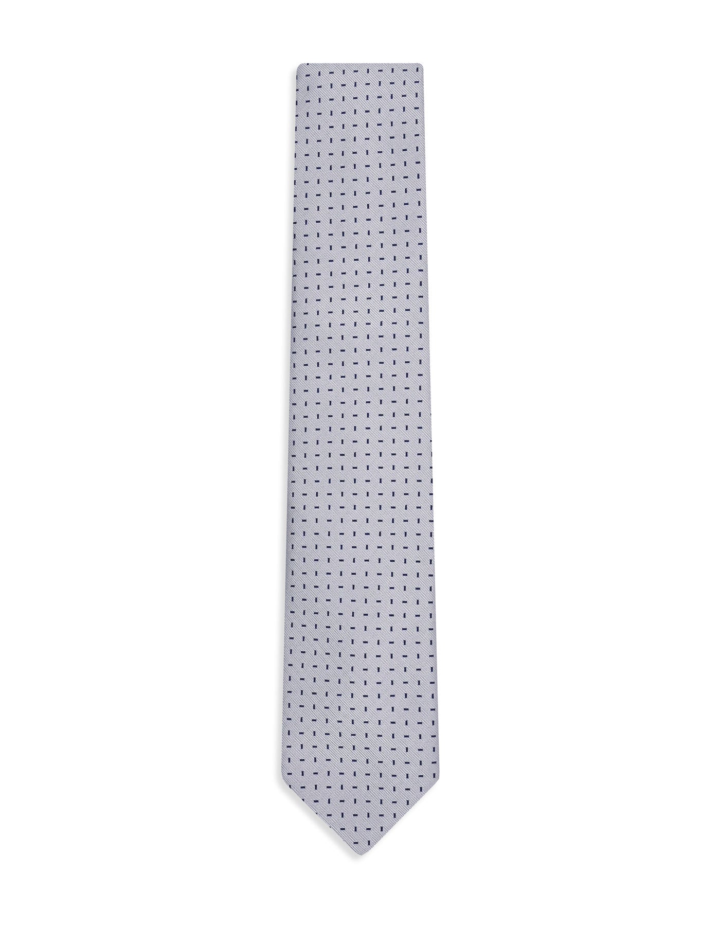 Grey Geometric Tie