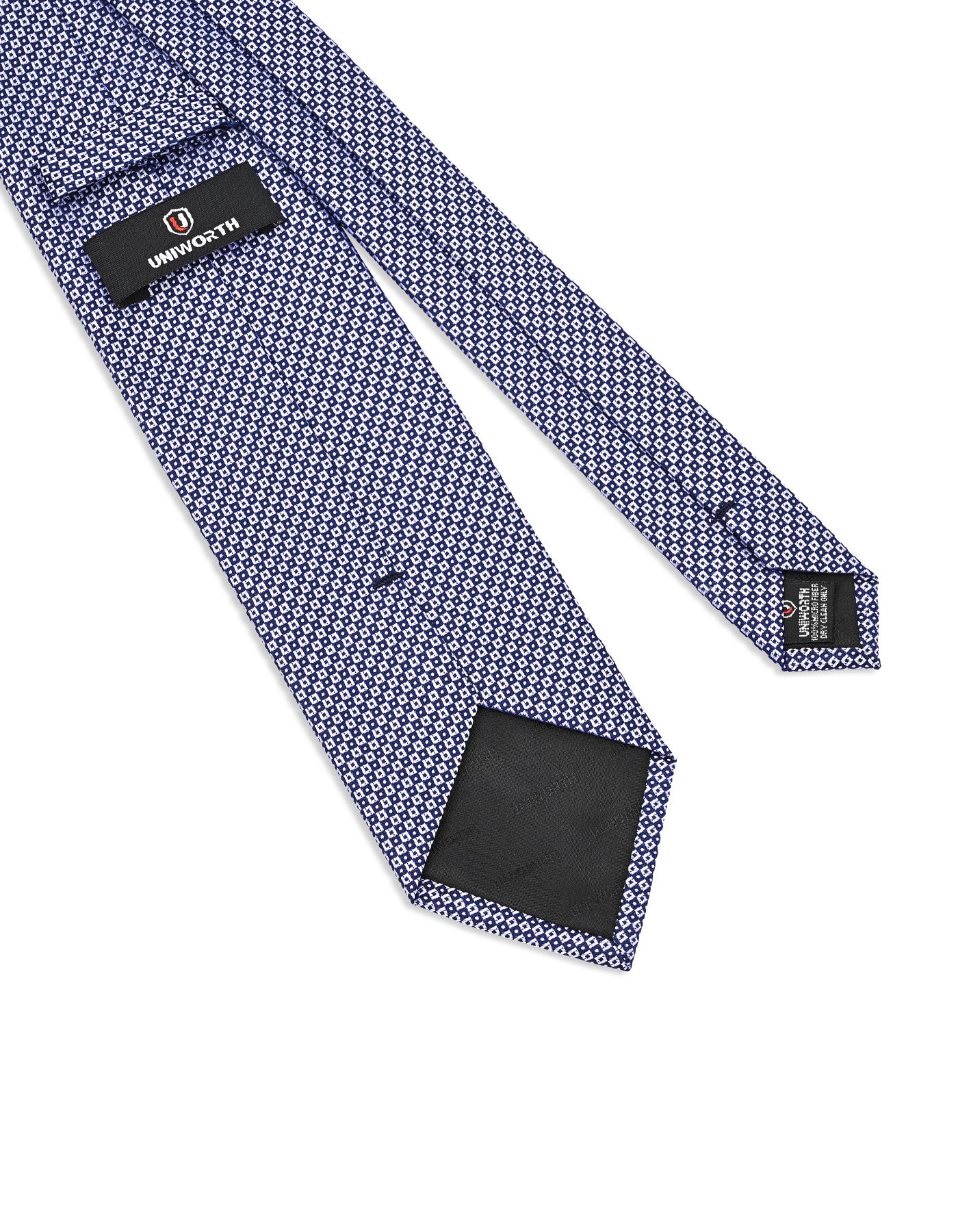 Silver Geometric Tie