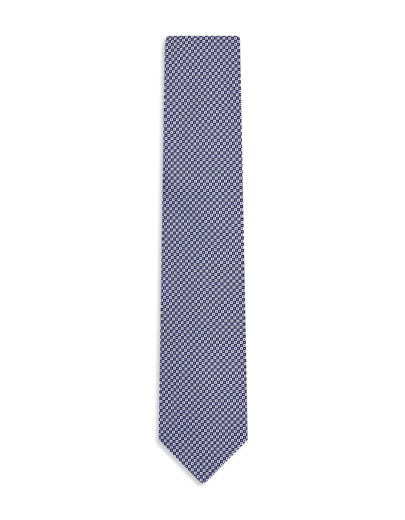 Silver Geometric Tie