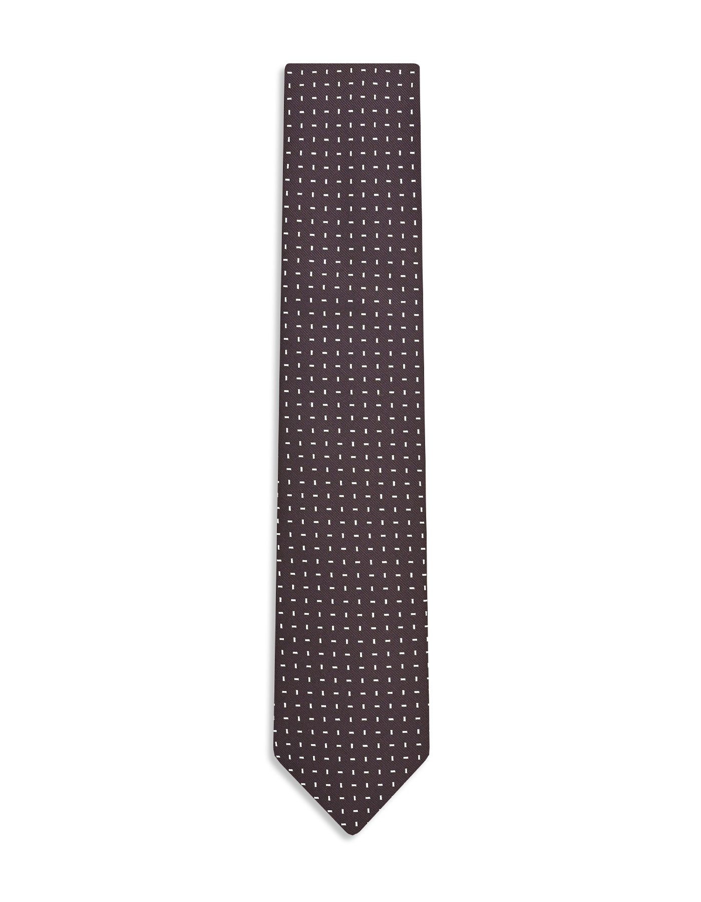 Chocolate Geometric Tie