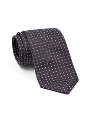 Chocolate Geometric Tie