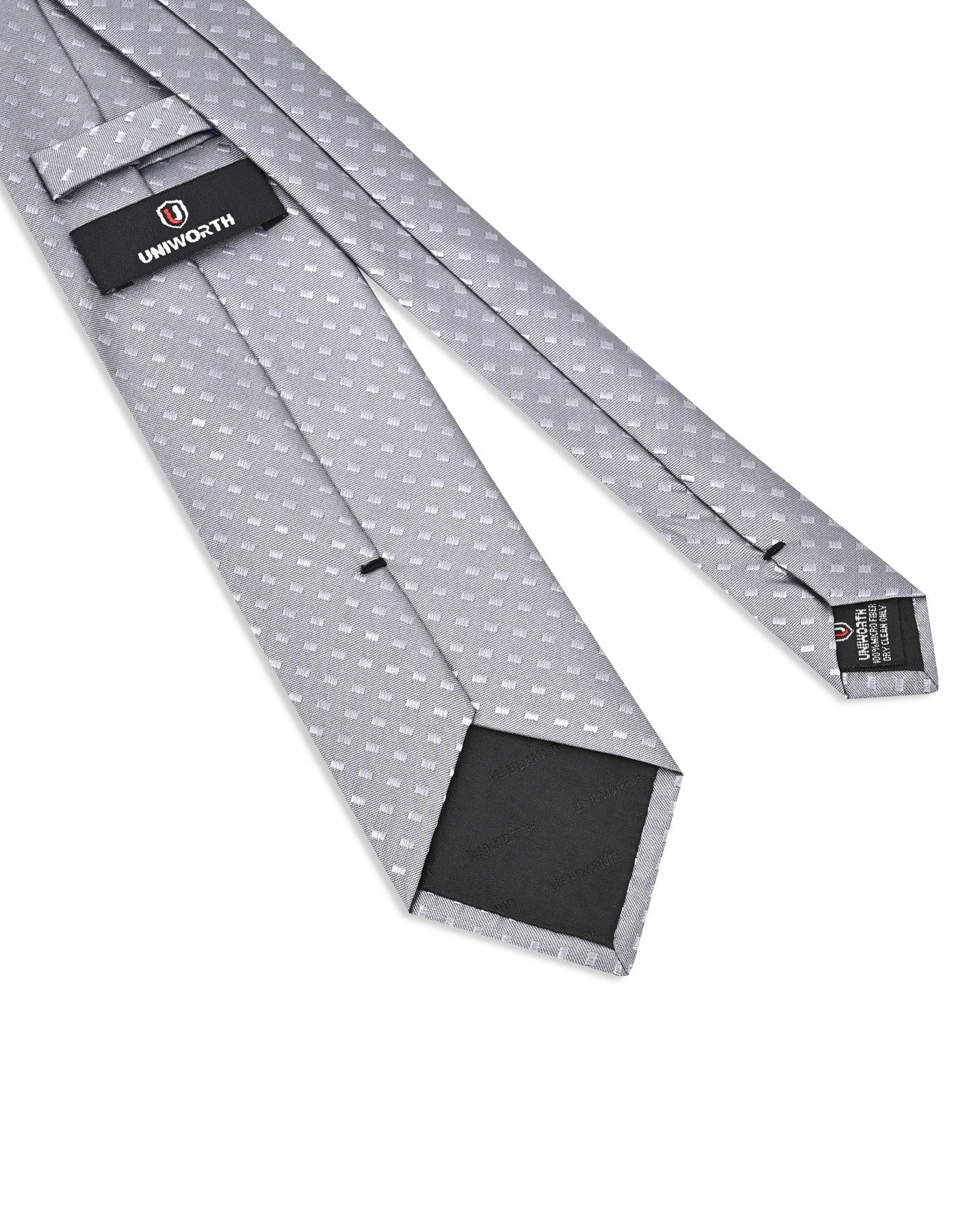 Grey Geometric Tie