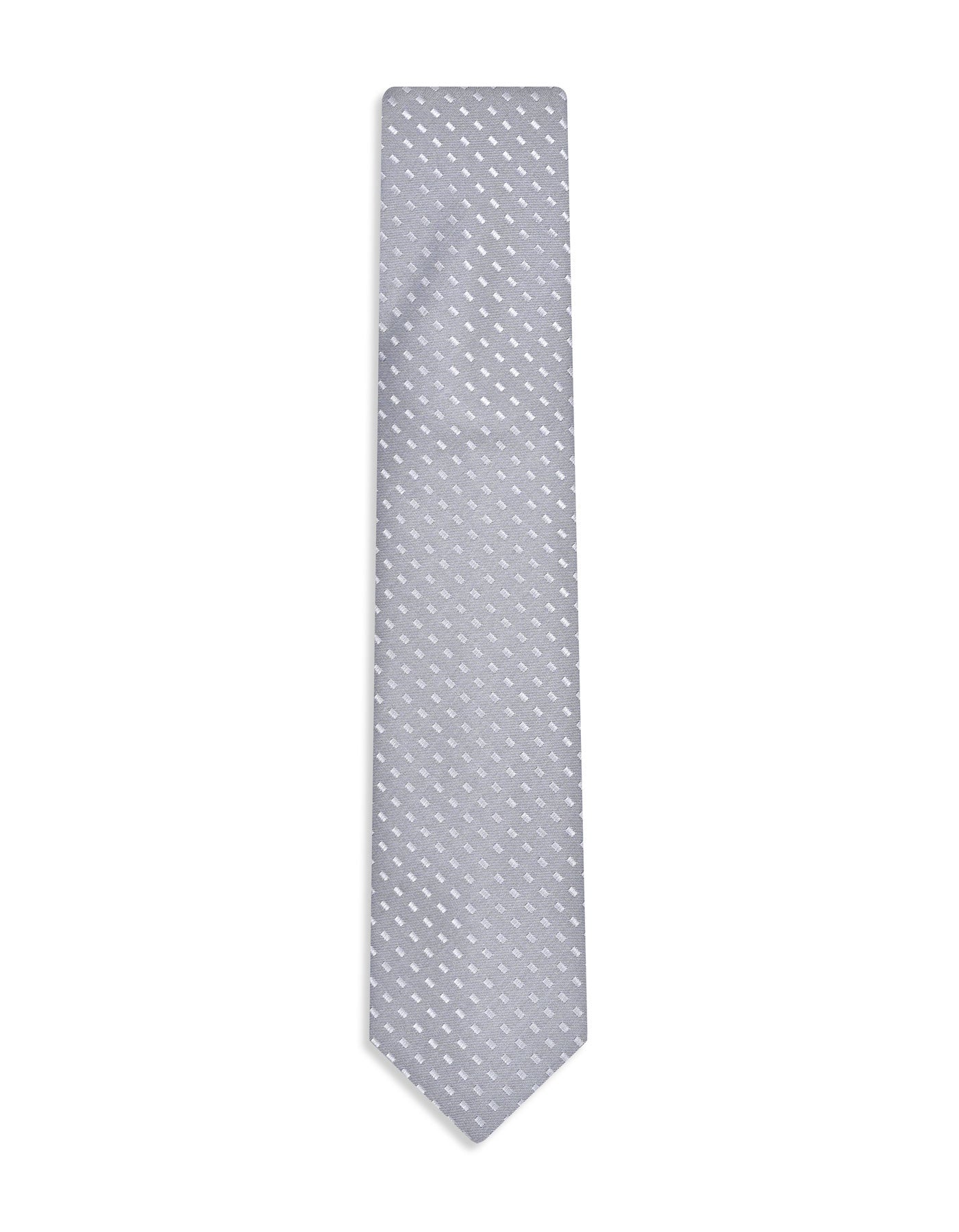 Grey Geometric Tie