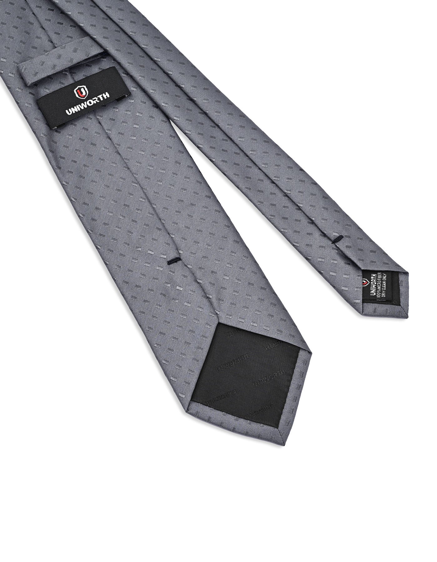 Grey Geometric Tie