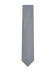 Grey Geometric Tie
