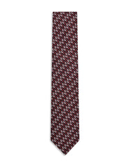 Red Geometric Tie