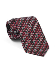 Red Geometric Tie