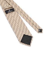 Beige Geometric Tie