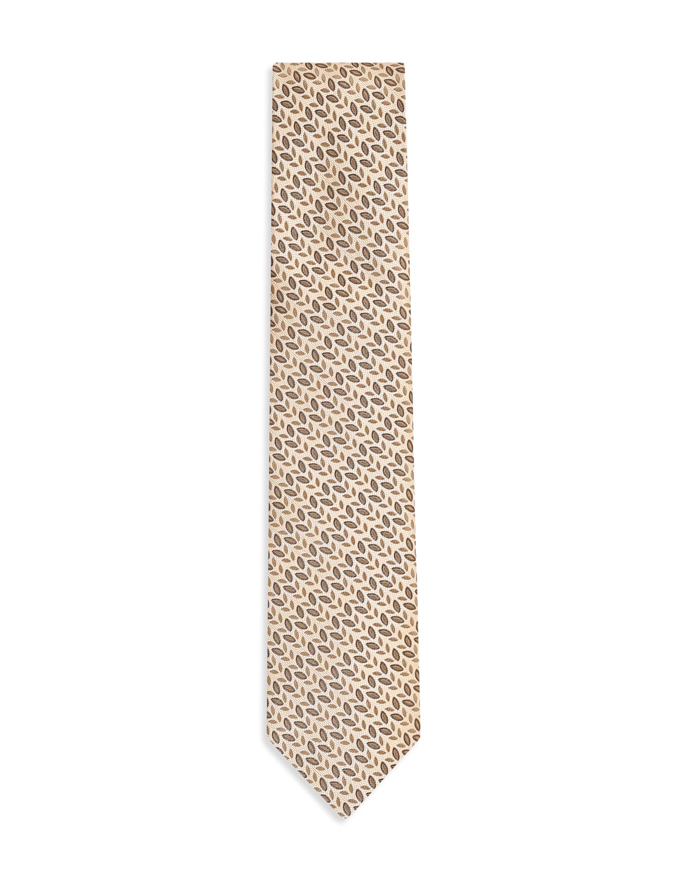 Beige Geometric Tie