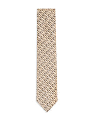 Beige Geometric Tie