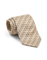 Beige Geometric Tie