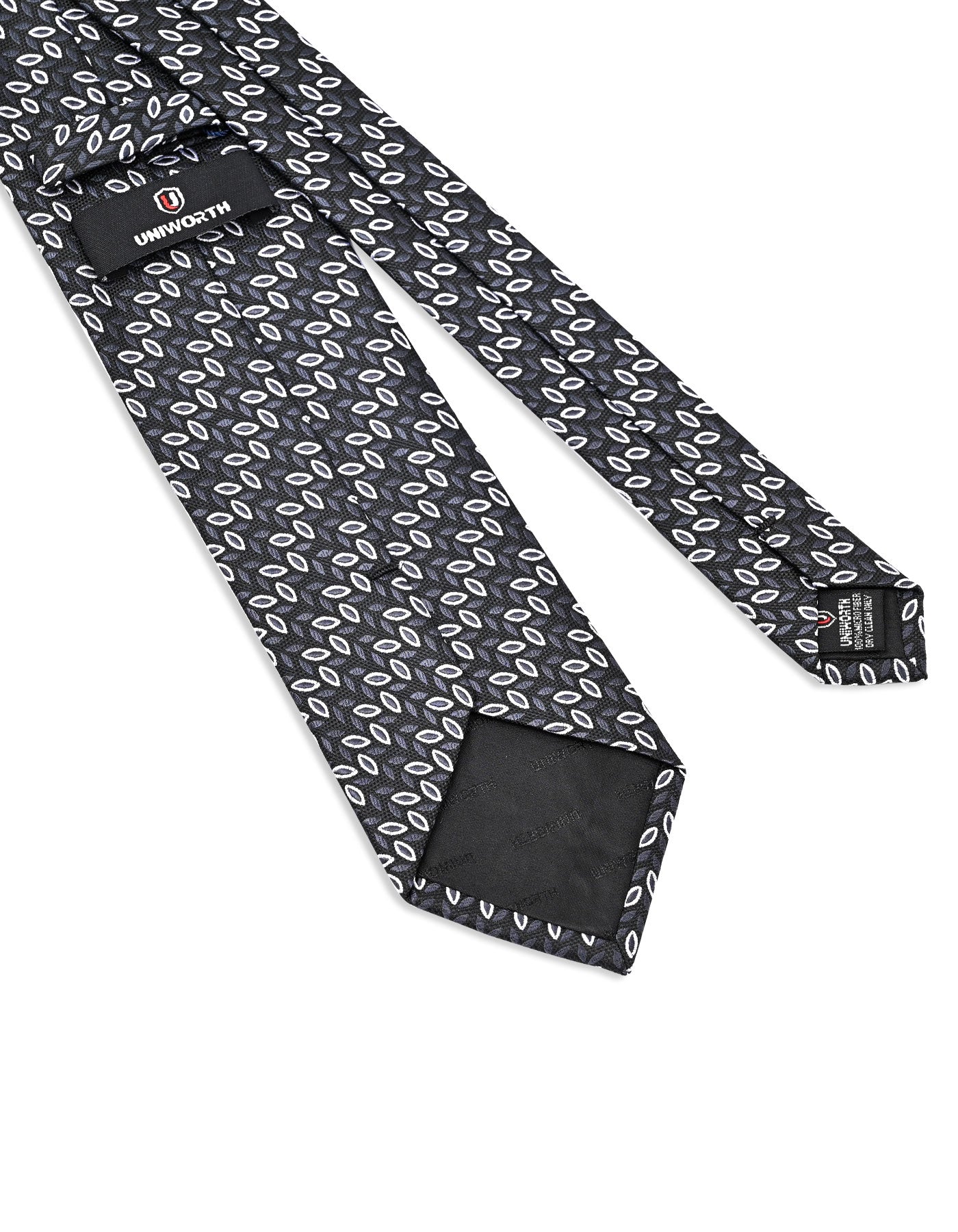 Black Geometric Tie