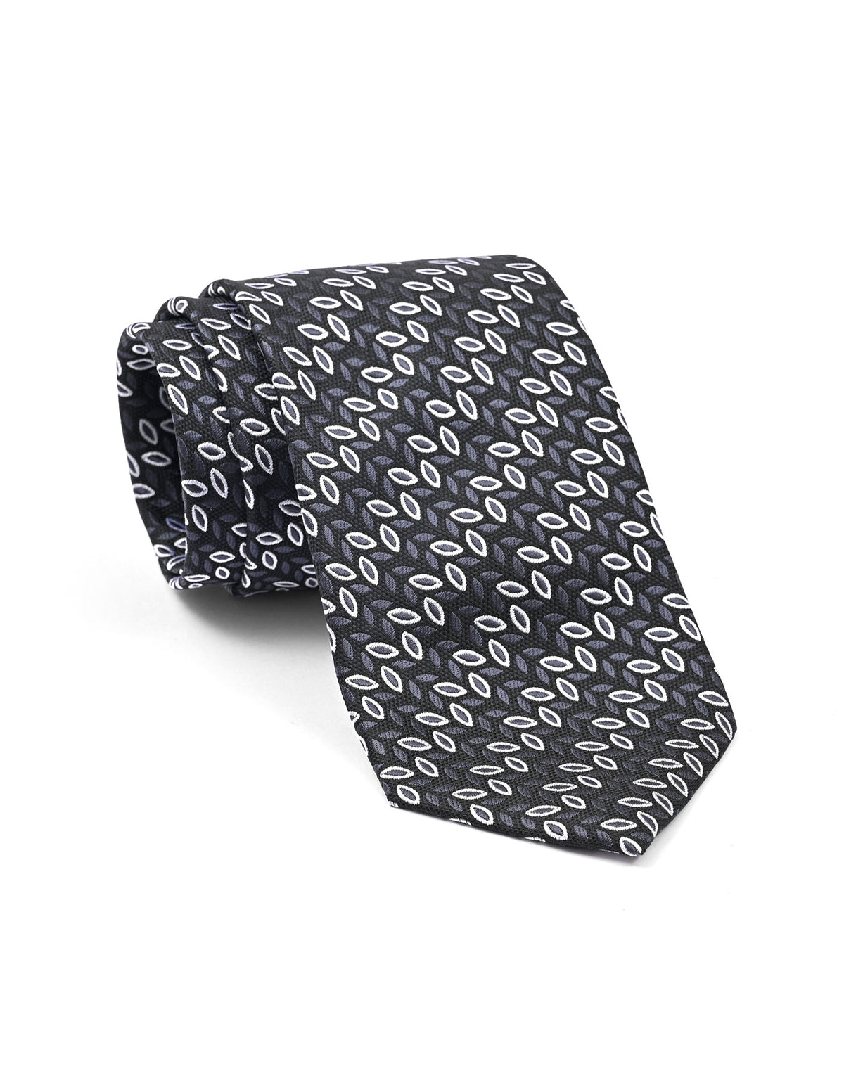 Black Geometric Tie