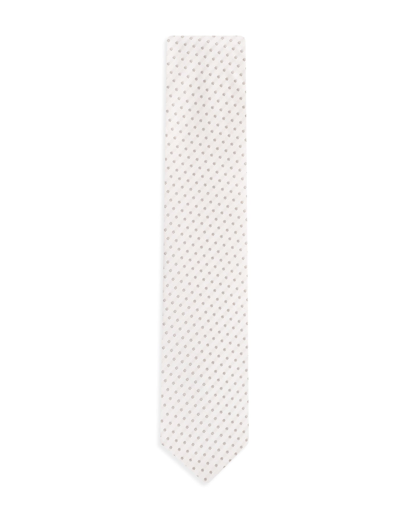 L Beige Geometric Tie